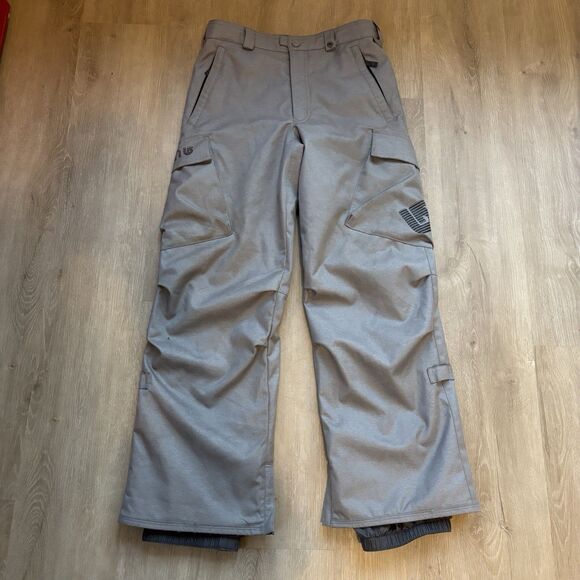 Burton DRYRIDE Cargo Snowboard Ski Pants Boys XL 14/15 Gray 30x28.5 Adjustable - Picture 2 of 16